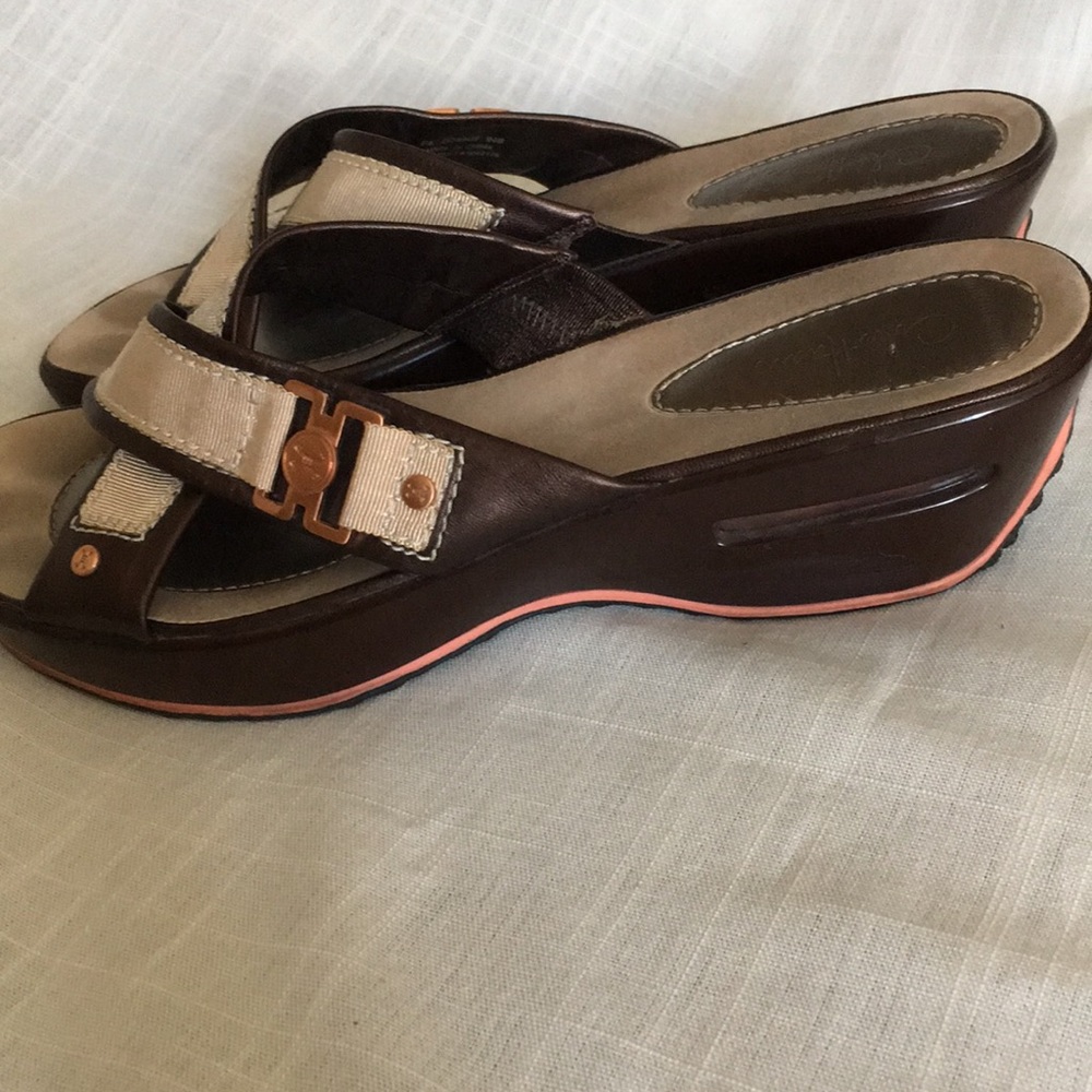 Cole Haan Nike Air Sandals Brown Sz 9 1/2B